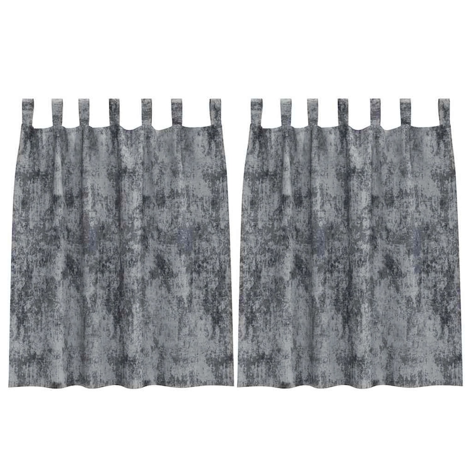 vidaXL Vorhänge 2 Stk Silbergrau 140 x 140 cm Samt 4107718 günstig online kaufen