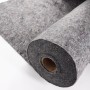 Graues Aquagart Teichvlies 300g (30m²) als Schutz für Teichfolie, aufgerollt.