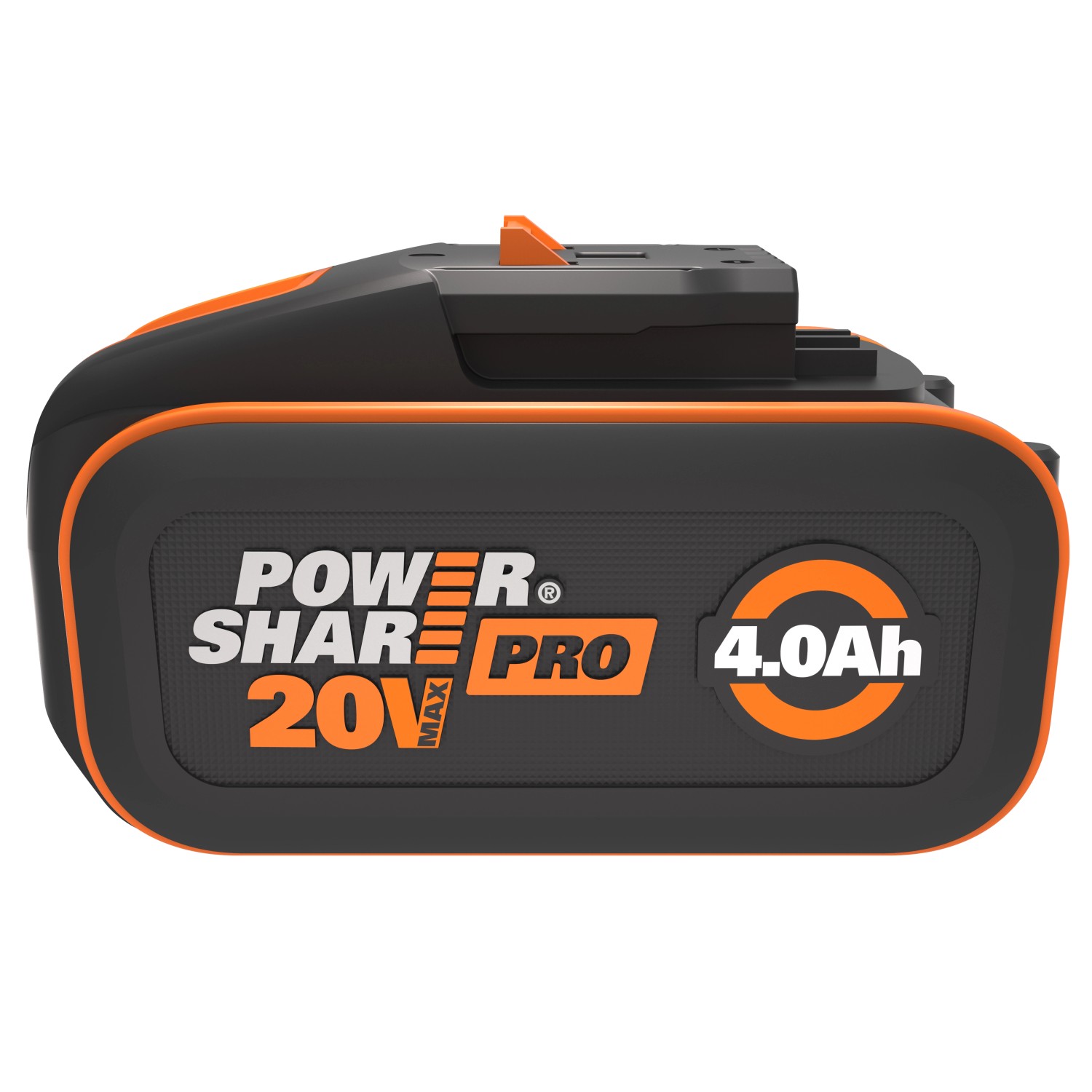 Worx Akku WA3644 Power Share 4 Ah für Elektrowerkzeuge, schwarz/orange.