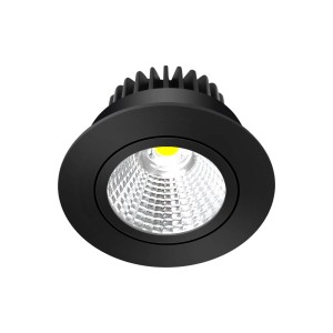 Arcchio LED Hochvolt Einbaustrahler Zarik 10017457 Modern in Schwarz aus Aluminium 1-flammig Wohnzimmerleuchte
