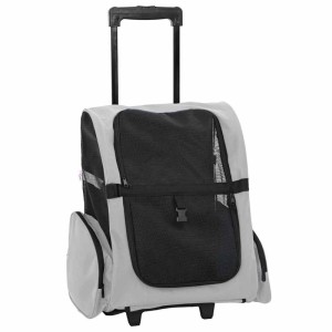 vidaXL Trolley für Haustiere 3-In-1 Grau 48x32x57-106 cm cm Oxford-Gewebe 42007373