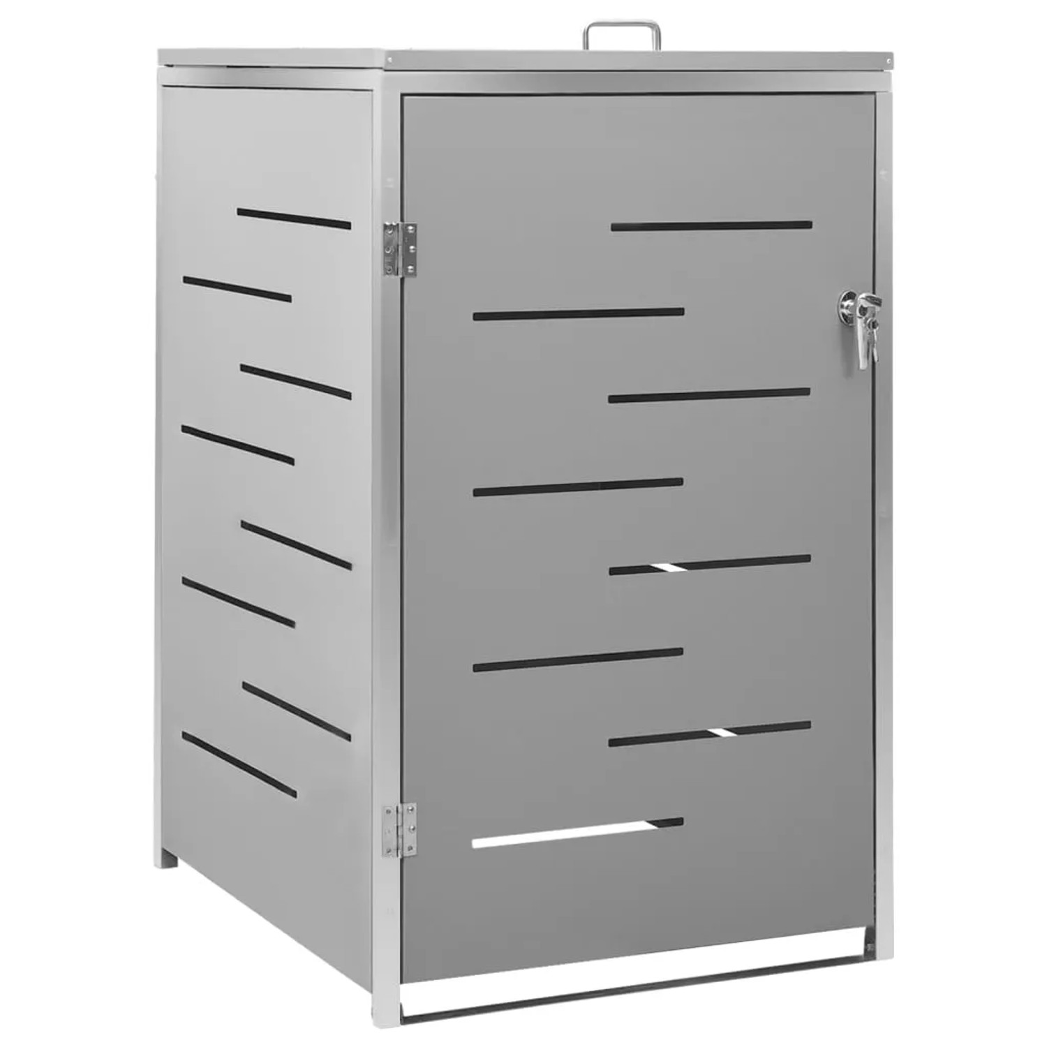 vidaXL Mülltonnenbox für 1 Tonne Edelstahl 69x77,5x115 cm
