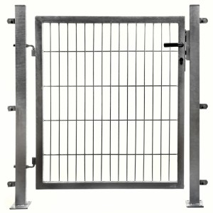 Einzeltor für Doppelstabmattenzaun Verzinkt 100 cm x 100 cm