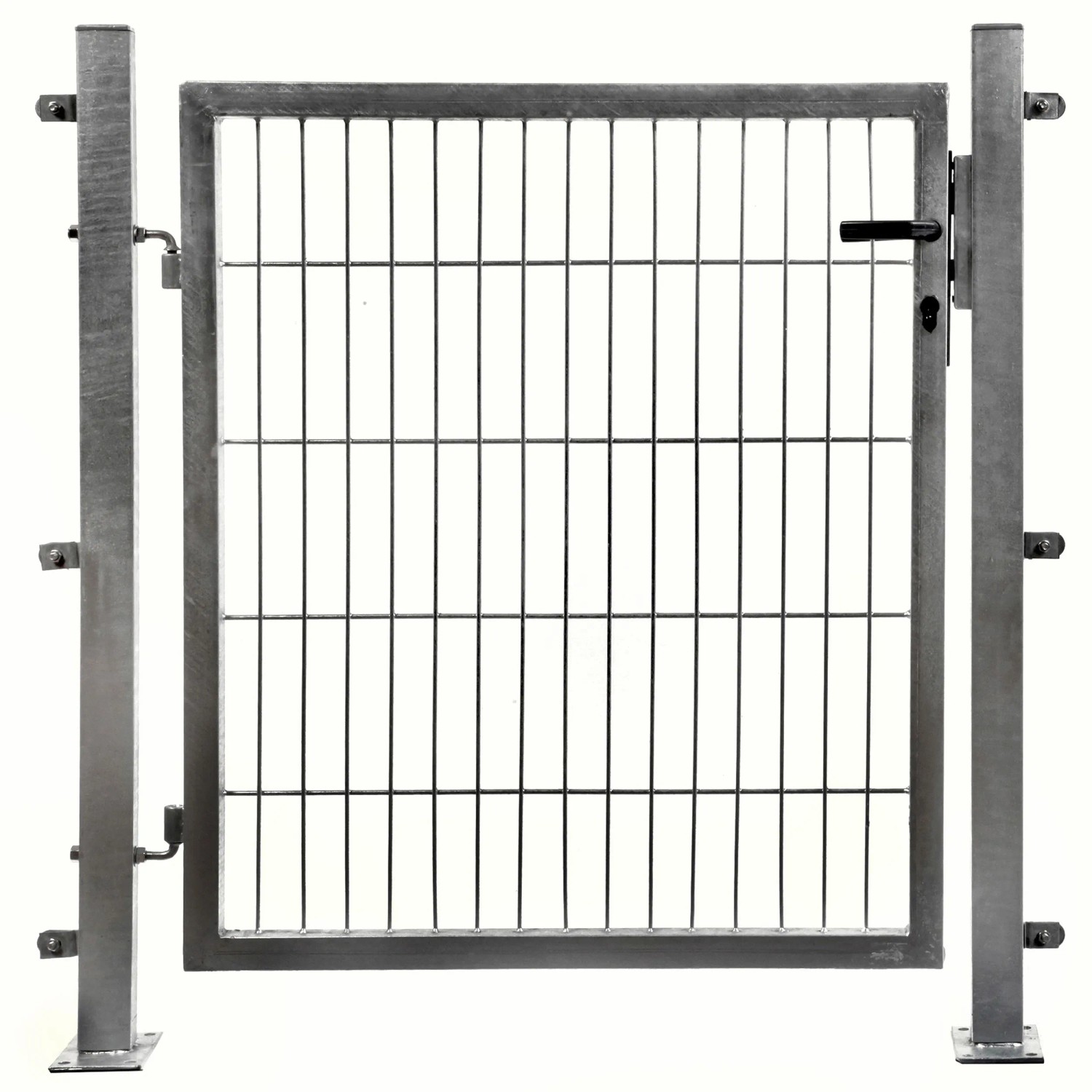 Einzeltor für Doppelstabmattenzaun Verzinkt 100 cm x 100 cm günstig online kaufen