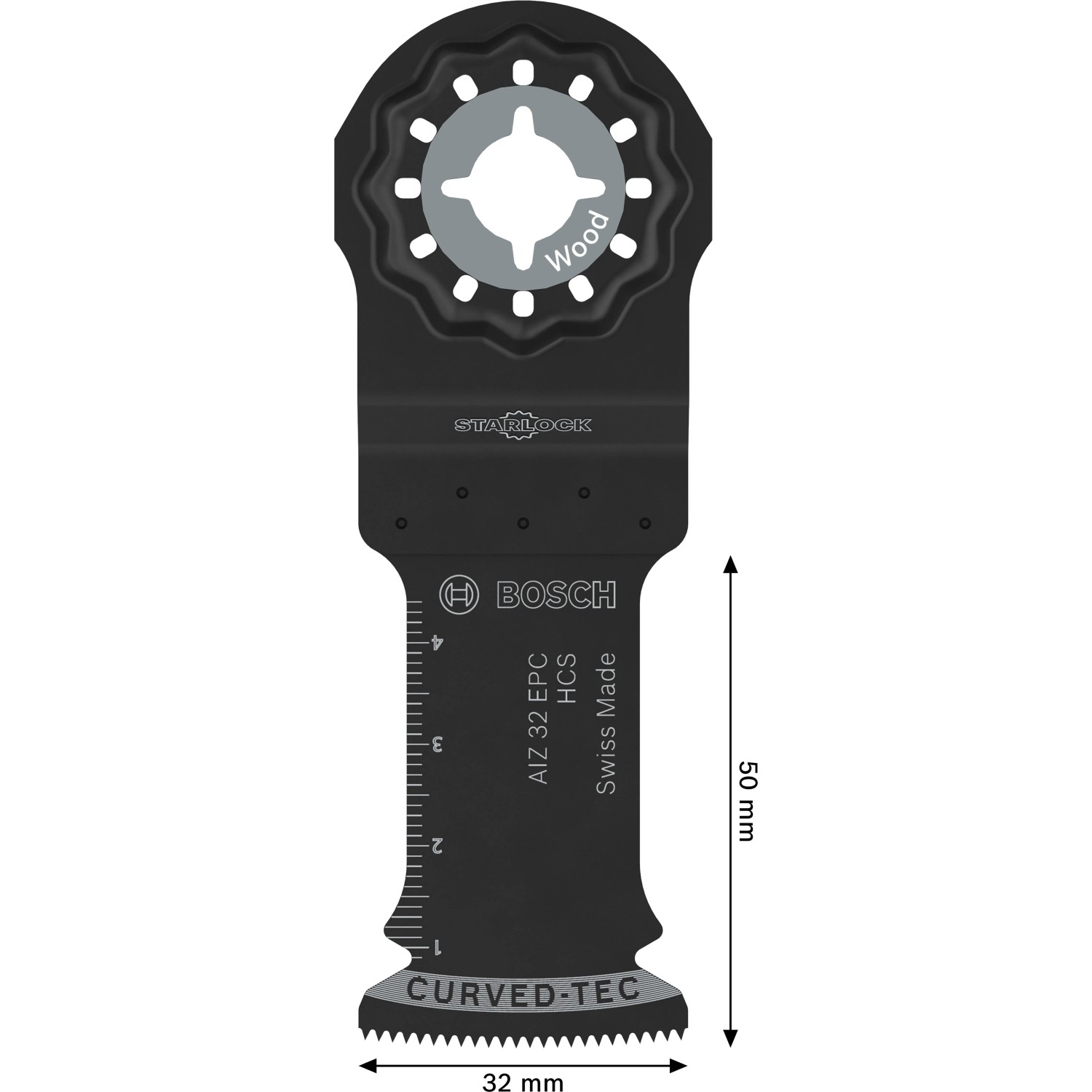Bosch Tauchsägeblatt AIZ 32 EPC Starlock, 32mm, für Holz. Zubehör für Multifunktionswerkzeuge.
