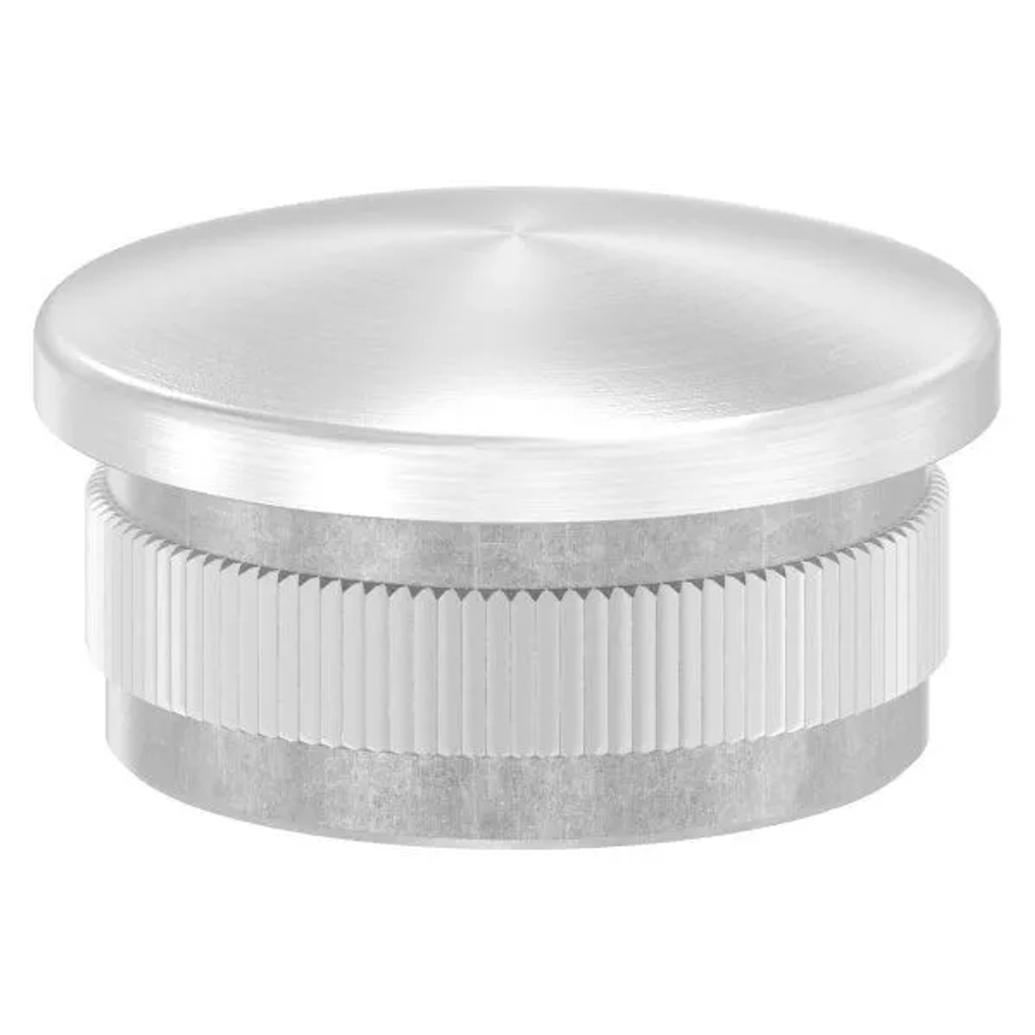 FeNau Einsteckkappe Edelstahl V2A Für Rohr Ø 33,7 mm 2,0 mm Wandstärke Leicht Gewölbt