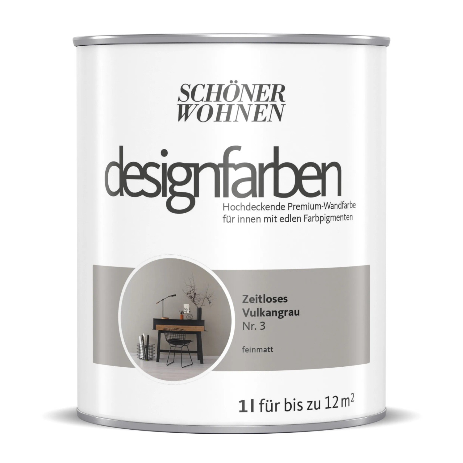 Schöner Wohnen Designfarben Zeitloses Vulkangrau 1,