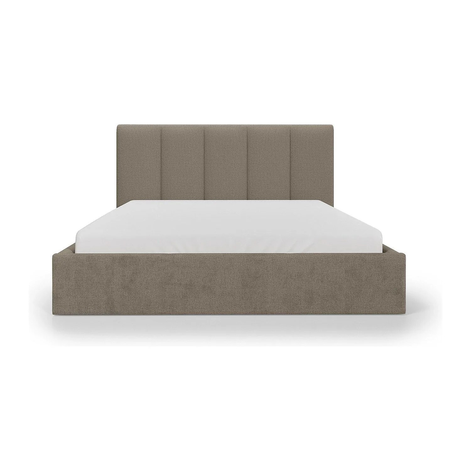 Vente-unique Bett Mit Bettkasten Kilaclo Taupe 170 cm