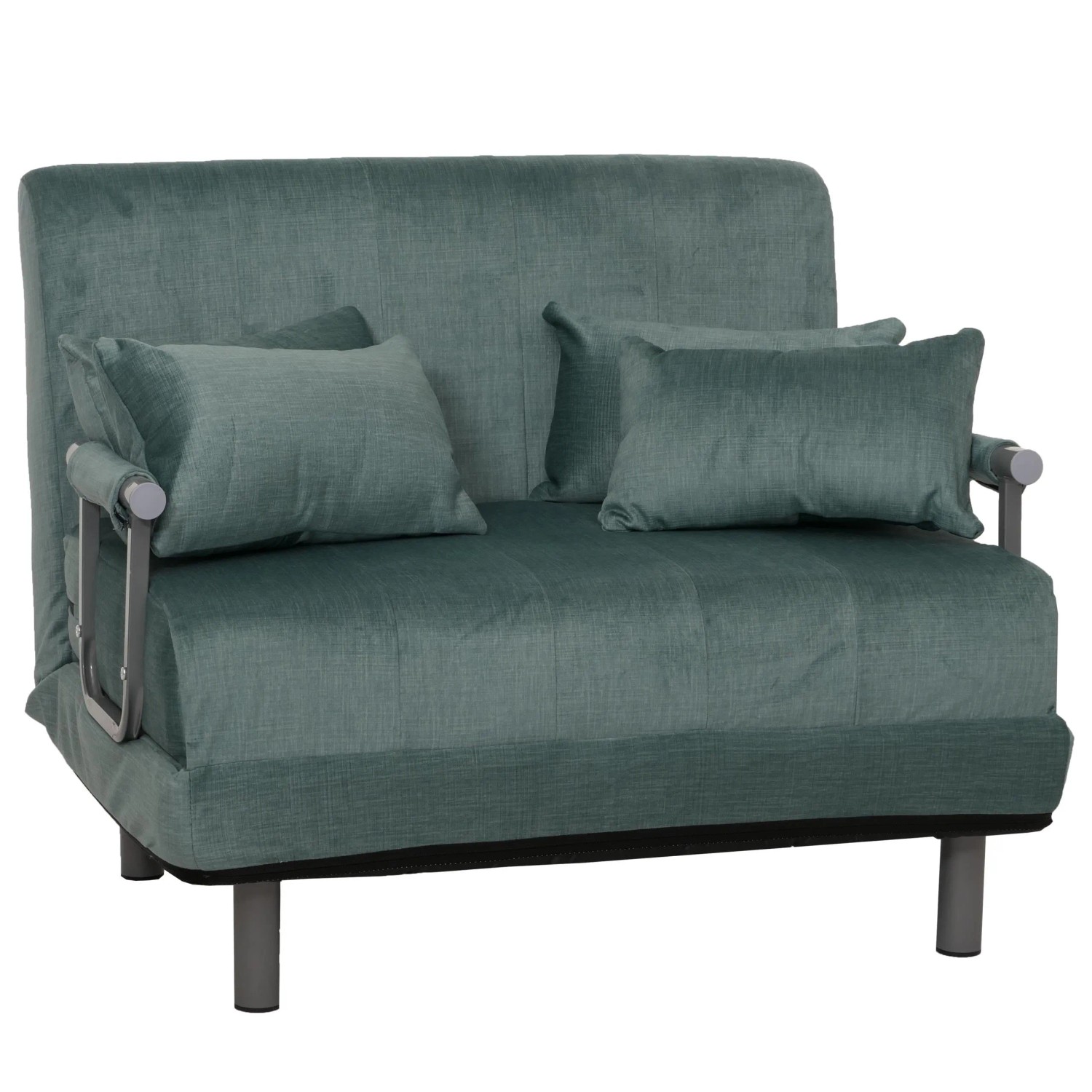 MCW Schlafsessel K29 Stoff Chenille 370g/m² Blau-Grün