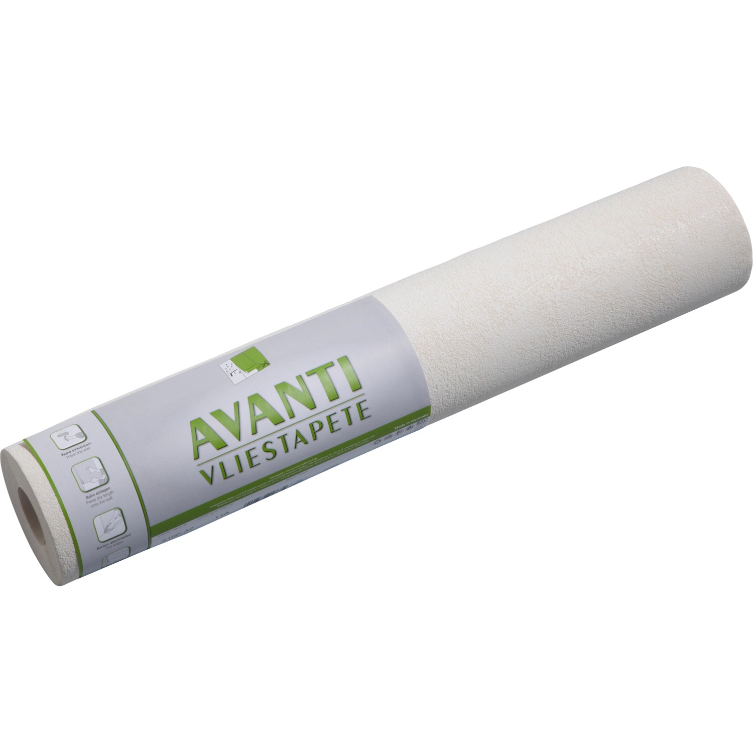 Rolle A.S. Creation Vliestapete Avanti Uni Creme, Dekorative Tapete