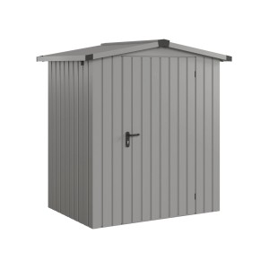 Hörmann EcoStar Gerätehaus Euroline Satteldach 1-flg 189 x 134 cm Graualuminium