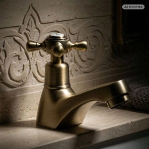 PaulGurkes Standventil Messing Bronze Retro Kaltwasserhahn Nostalgie