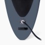 Graues Suprfit SUP Board Lailani Heck mit schwarzer Leash und Griff. Wassersport Paddelboard Detail.