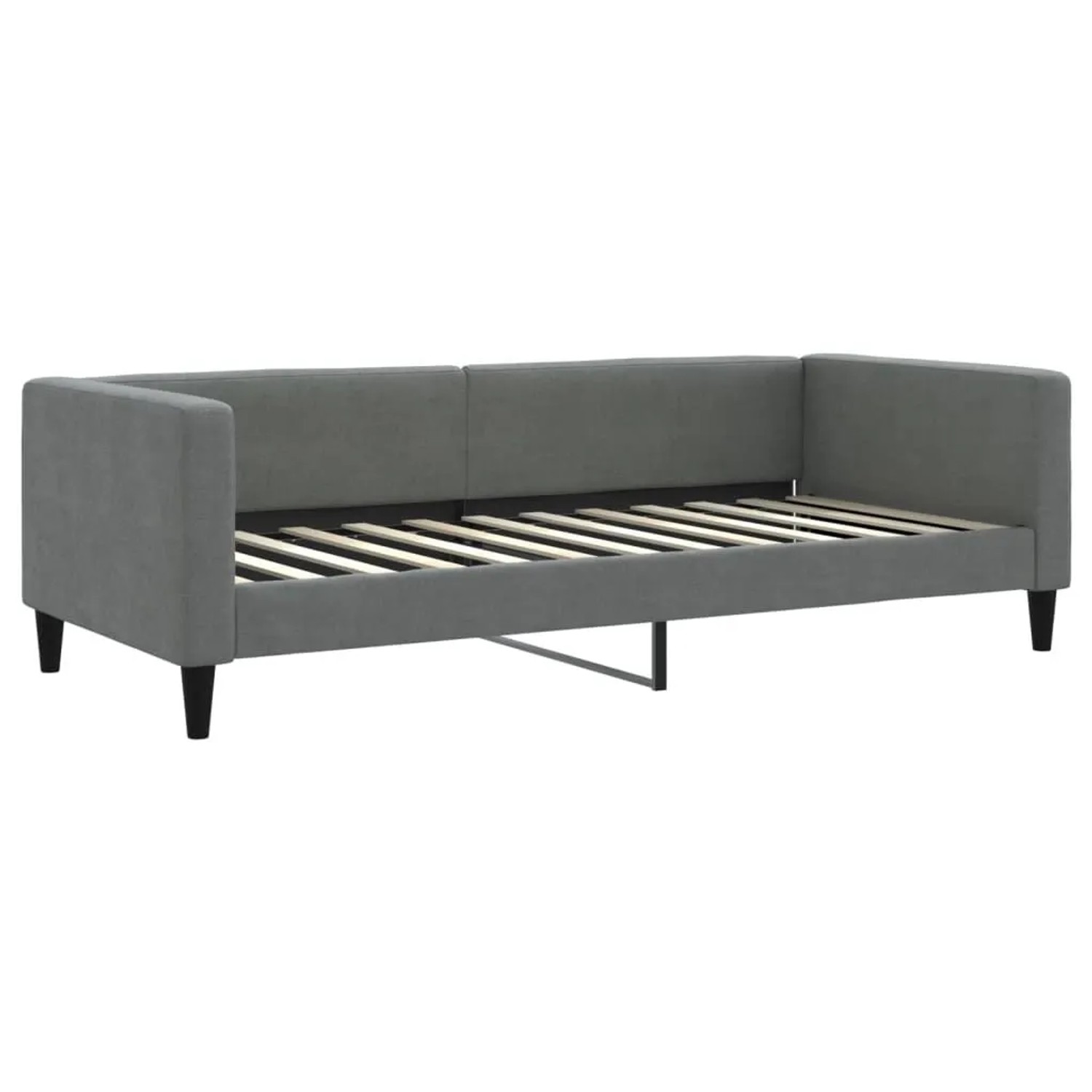 vidaXL Tagesbett Dunkelgrau 90x200 cm Stoff 353984