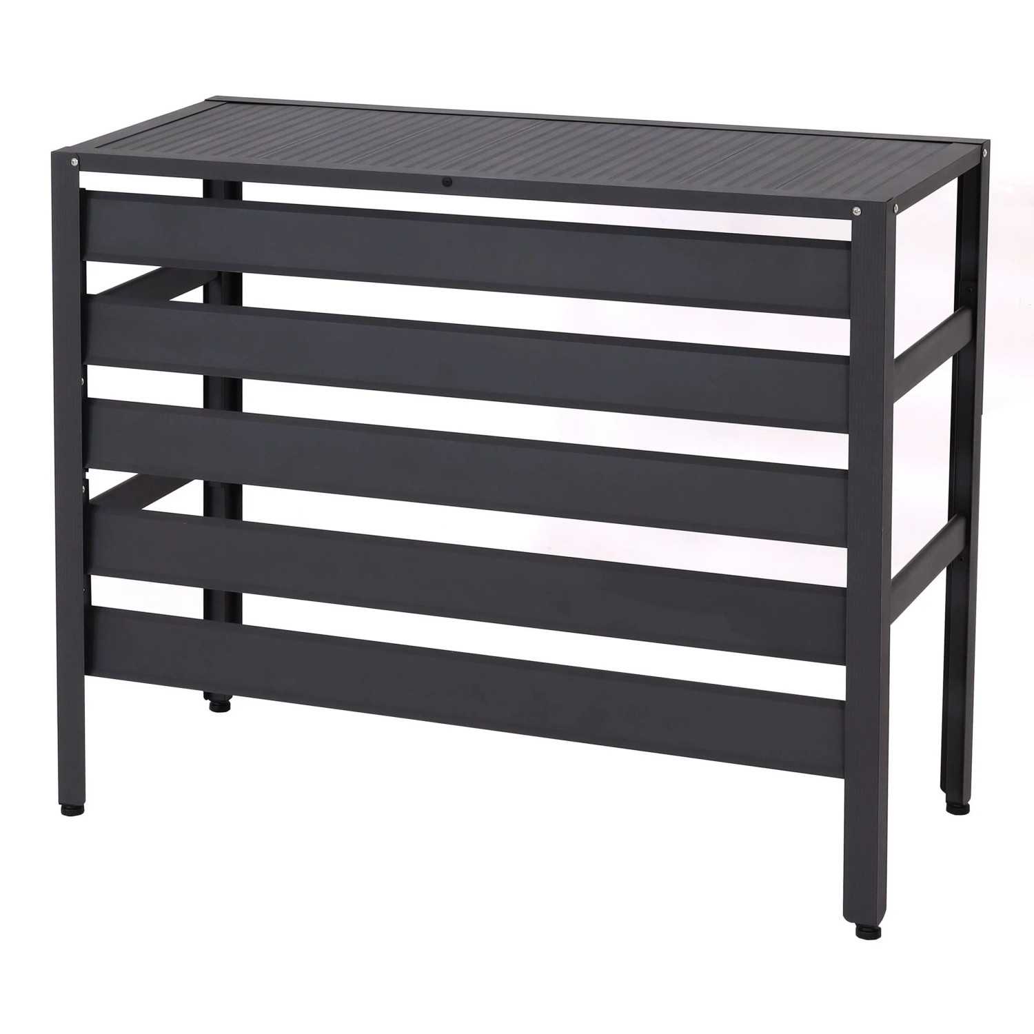 MCW Alu Verkleidung Für Klimaanlage/Wärmepumpe K59 Metall 73x90x38cm Grau