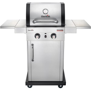 Char-Broil Gasgrill Professional 2200 S mit 2 Brennern und Seitenablagen.