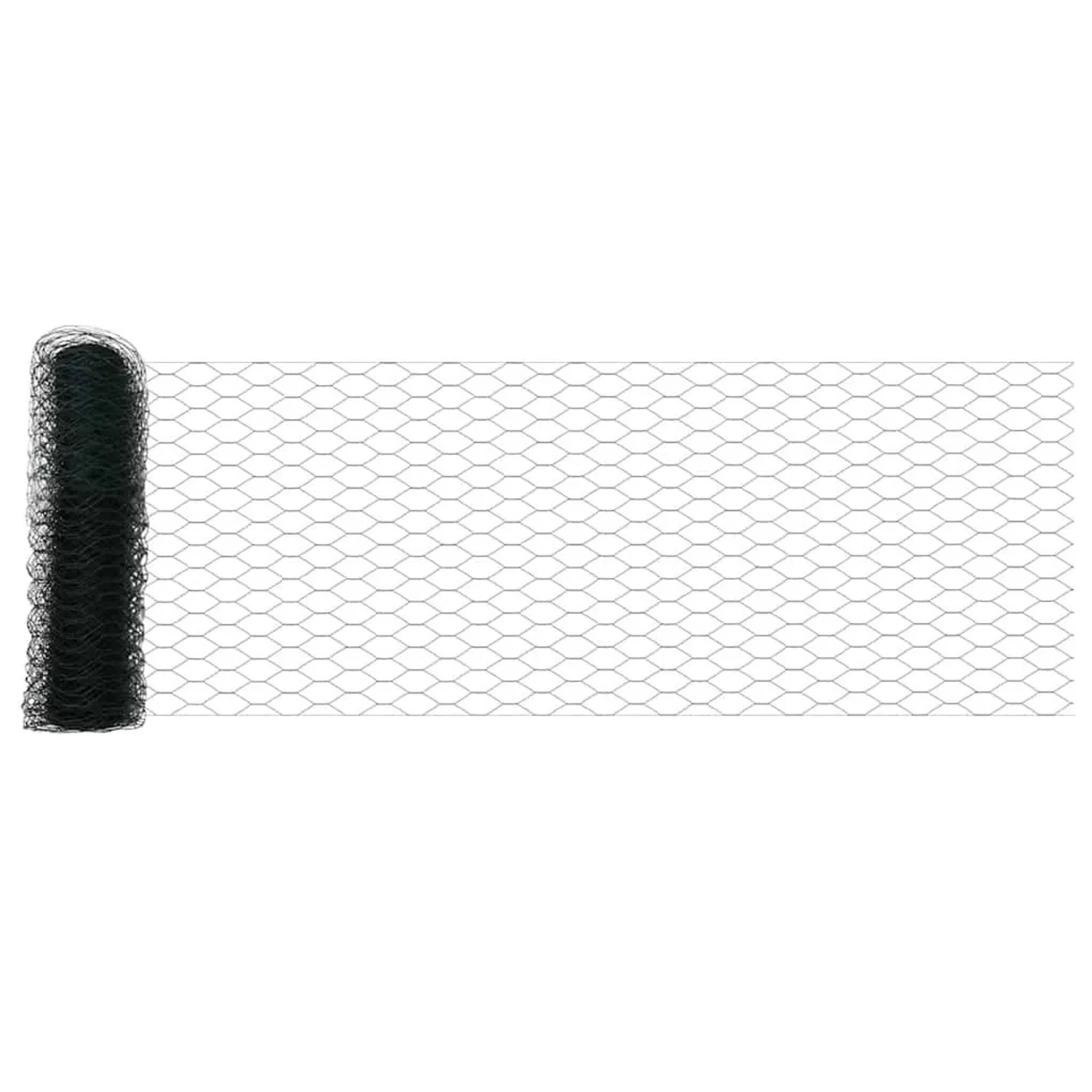 vidaXL Hexagonzaun Grün 0,4 x 25 m PVC 42005368 günstig online kaufen