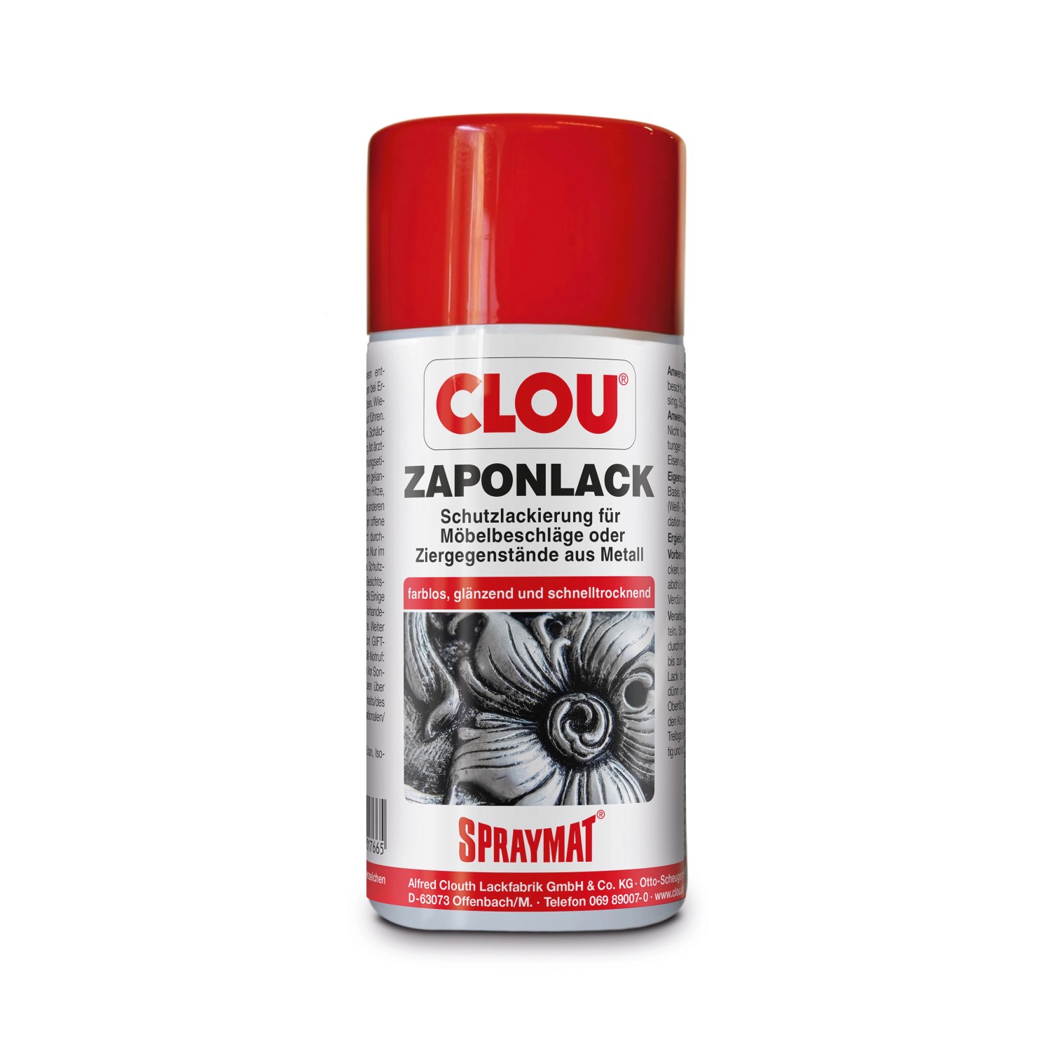 Clou Spraymat Zaponlack Transparent 300 ml