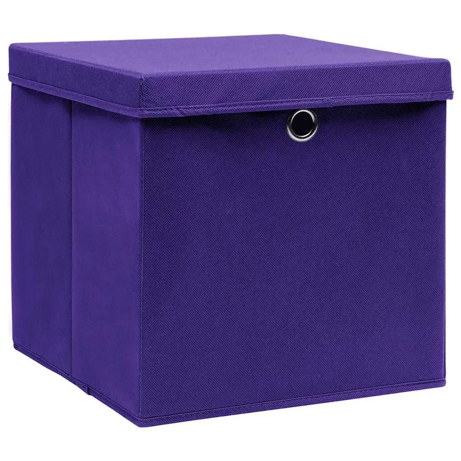 vidaXL Aufbewahrungsboxen mit Deckeln 10 Stk 28x28x28 cm Lila 325214