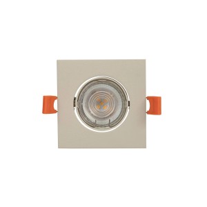 PRIOS Einbaustrahler Fibur 10042581 Modern in Creme aus Metall 1-flammig GU10 Wohnzimmerleuchte