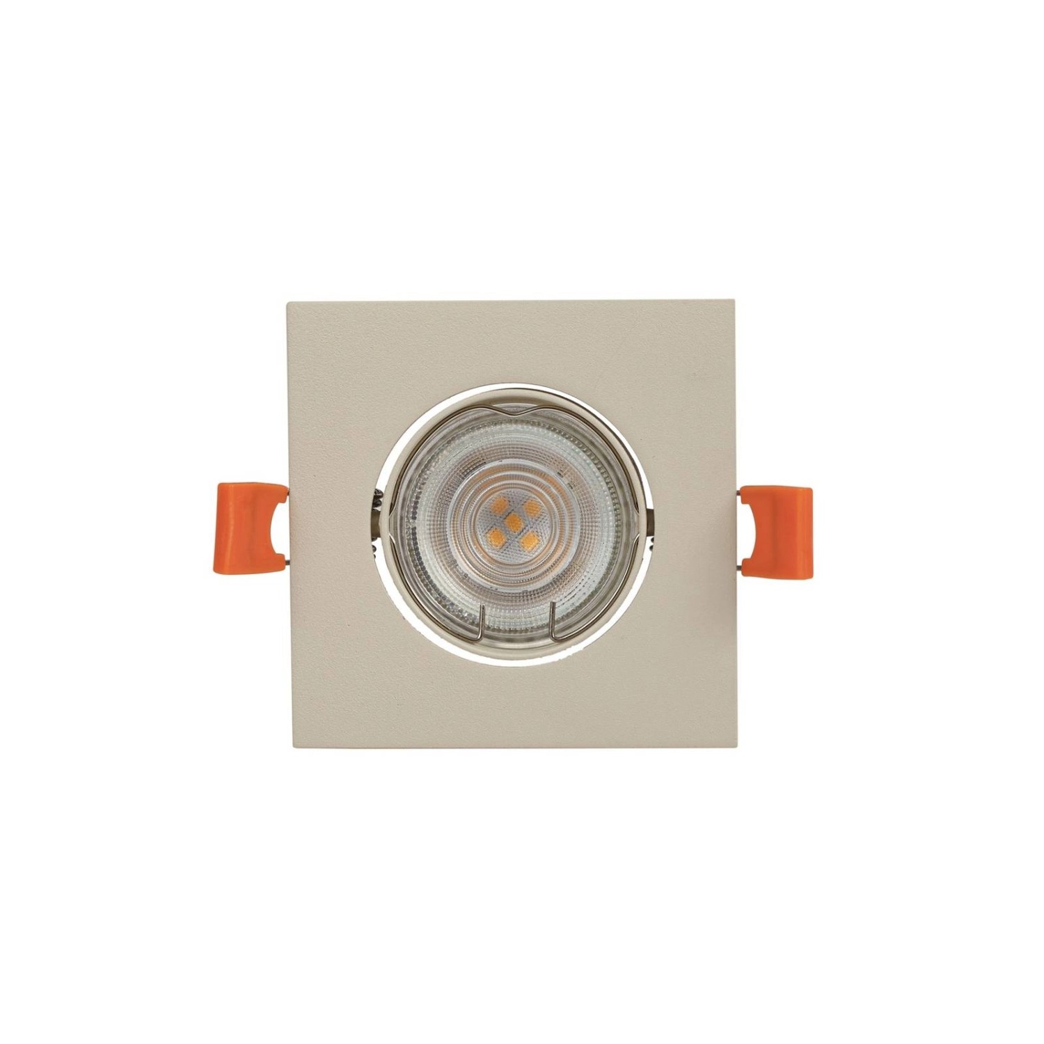 PRIOS Einbaustrahler Fibur 10042581 Modern in Creme aus Metall 1-flammig GU günstig online kaufen