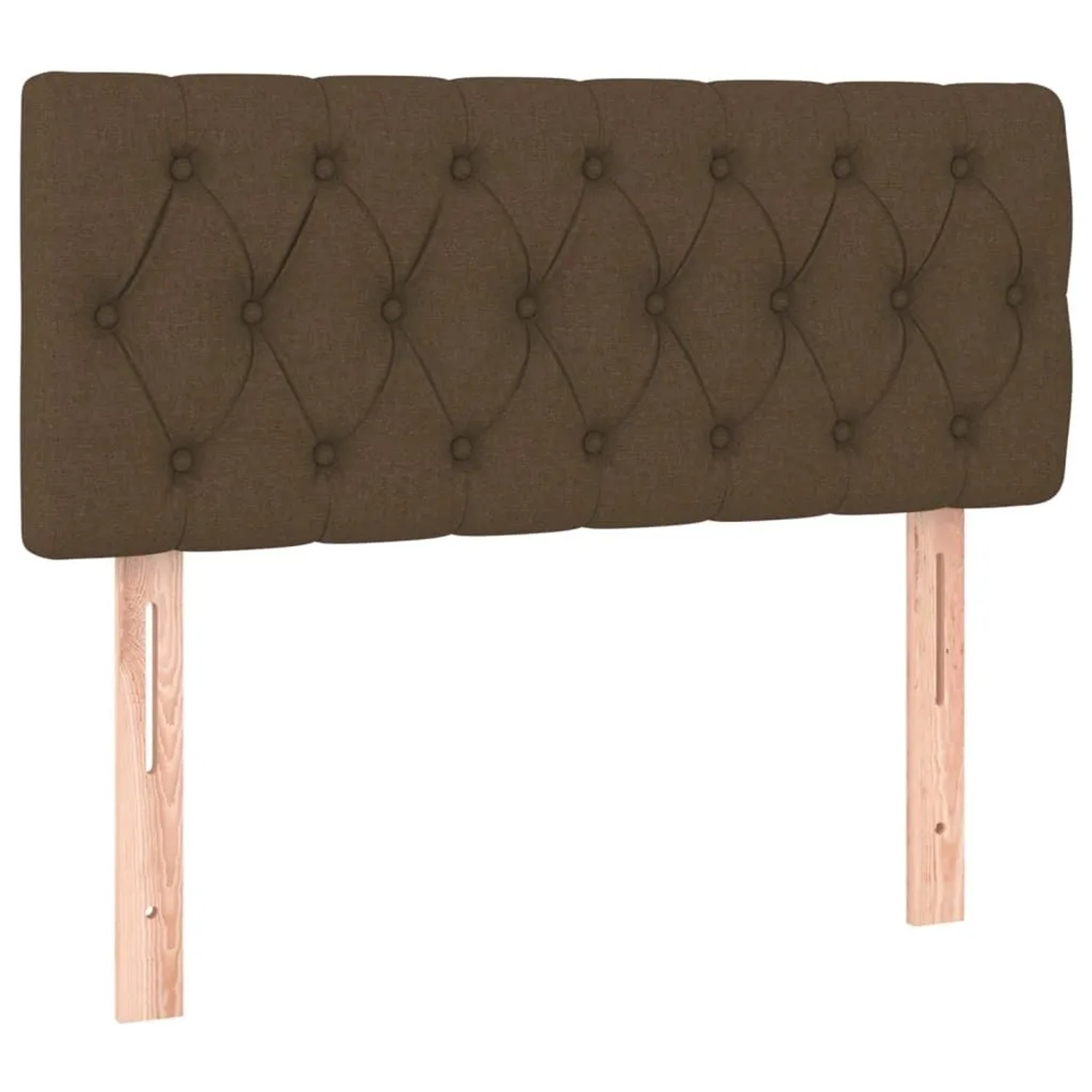 vidaXL Kopfteil Dunkelbraun 100x7x78/88 cm Stoff 346329