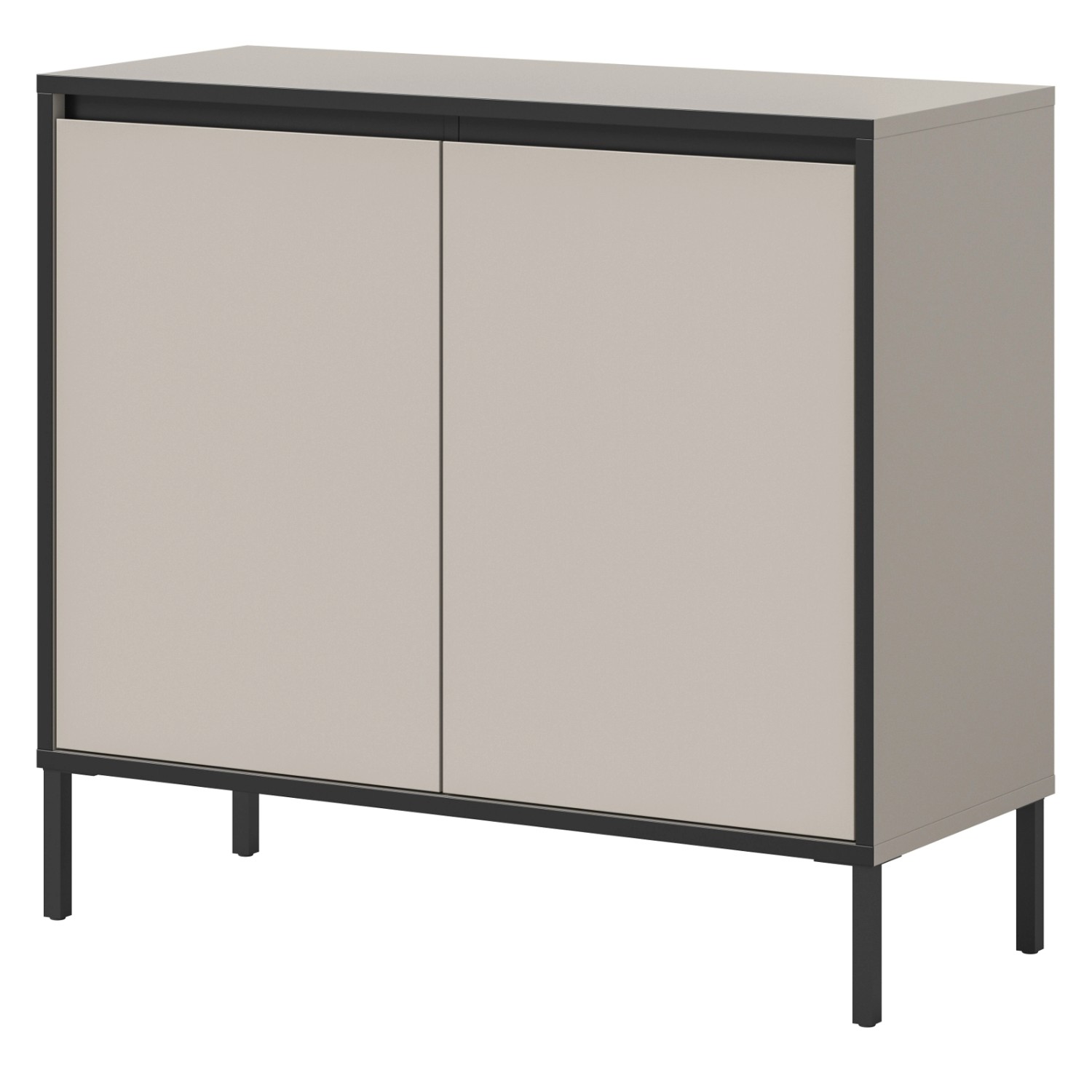 Inn.Furn Kommode in Kaschmir und Schwarz 92 x 83 cm Torello günstig online kaufen