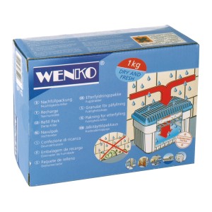 Wenko Feuchtigkeitskiller 1 kg Nachfüllpack, zur Reduzierung der Raumluftfeuchtigkeit.