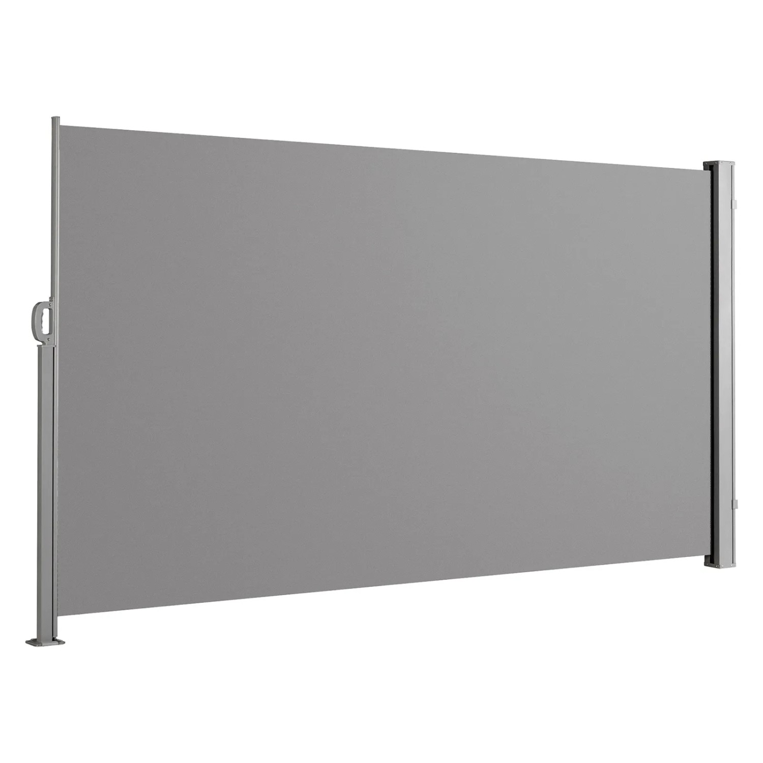 Svita Seitenmarkise Ausziehbar Sichtschutz 300x180cm Hellgrau