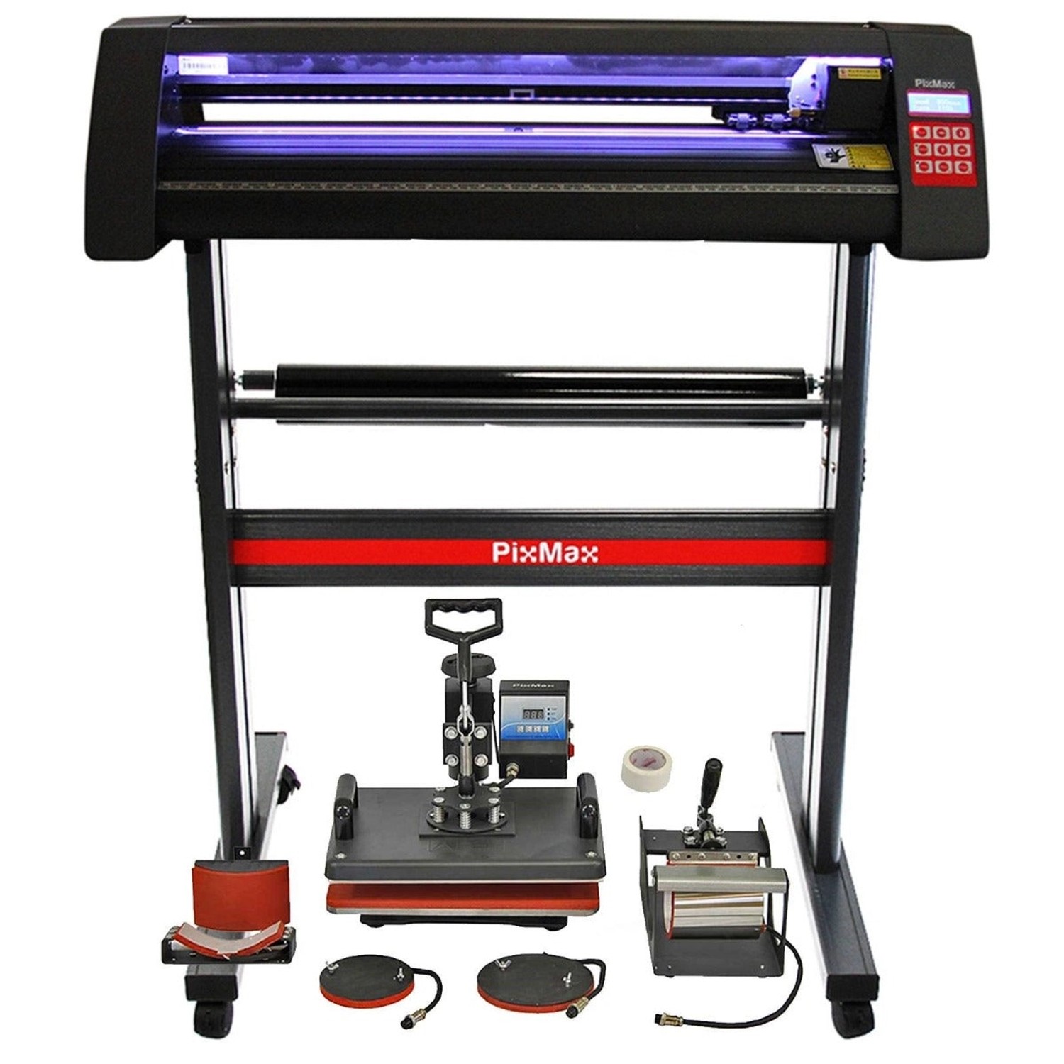 Monstershop 5-in-1 Schneideplotter & Hitzepresse 720mm mit LED, Ständer und Signcut Pro.
