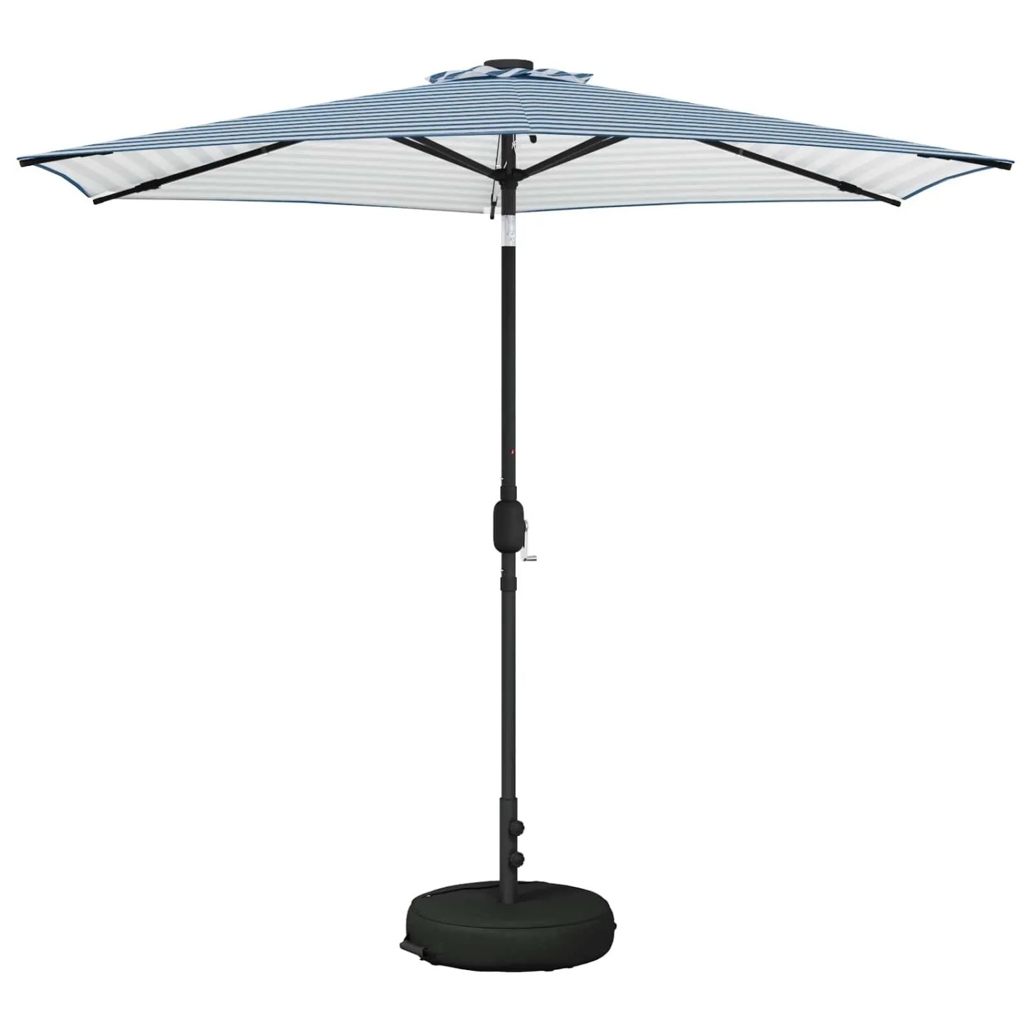vidaXL Gartenparasol mit LED-Lichtern und Sockel 270 x 270 cm 42036266