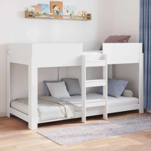 vidaXL Etagenbett für Kinder Weiß 90 x 200 cm Holzwerkstoff 3410523