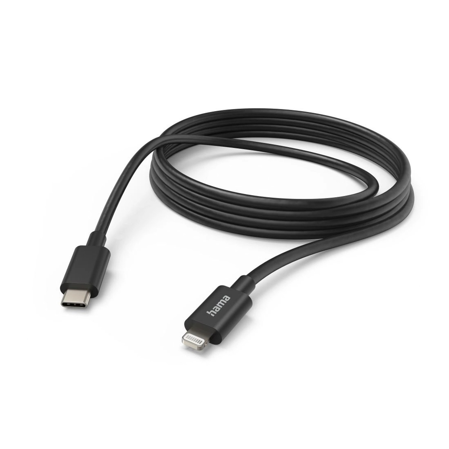 Hama Ladekabel USB-C - Lightning 3 m Schwarz
