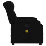 Schwarzer elektrischer Massagesessel aus Samt von vidaXL, Modell 14. Relaxsessel mit Vibrationsmassage.