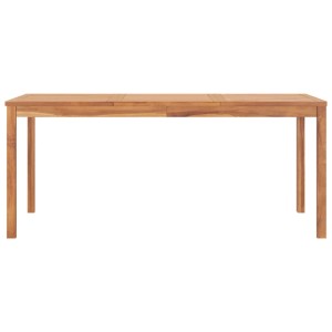 vidaXL Gartentisch aus Teakholz, 180x90 cm, ideal für Garten & Terrasse.