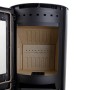 Offener Aduro Kaminofen 9, Stahl schwarz, 6 kW, Energieeffizienzklasse A+.
