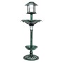 Costway Vogeltränke mit Solarleuchte Grün 43 x 110 cm