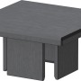 Anthrazitfarbene ZacAlu Pfostenkappe 7,3x7,3 cm für Zaunpfosten als Zubehör für Zaunbau & Sichtschutz.