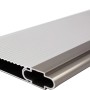Pura Federprofil aus Aluminium in Edelstahloptik, 200 cm, für Zaunbau & Sichtschutz.