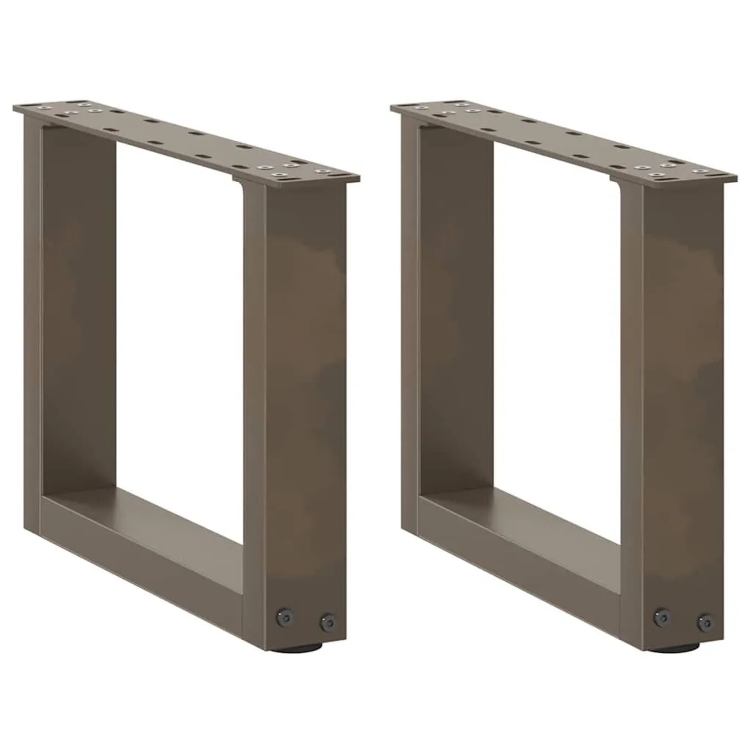 vidaXL Couchtischbeine U-Form 2 Stk Naturstahl 40x30-31 cm Stahl 4013135 günstig online kaufen