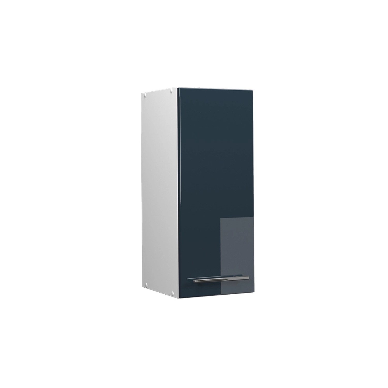 Vicco Hängeschrank Fame-Line Hängender Küchenschrank Dunkelblau Hochglanz/Weiß 30 cm