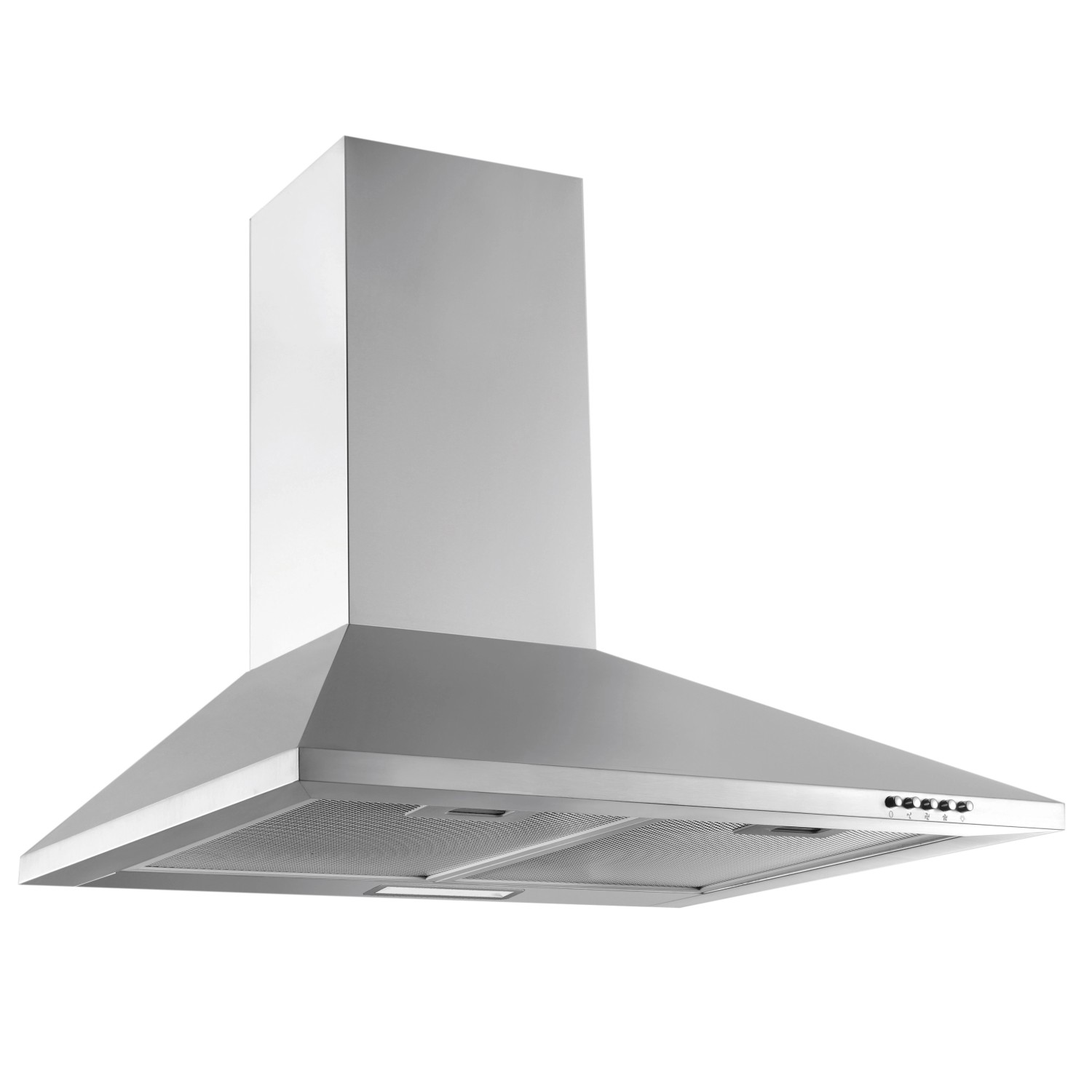 Dunstabzugshaube aus Edelstahl für Flex-Well Küchenzeile Florida, Teil der Einbauküche.