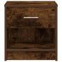 vidaXL Nachttische 2 Stk, mit Schublade Räuchereiche 39x28x41 cm 858758_4