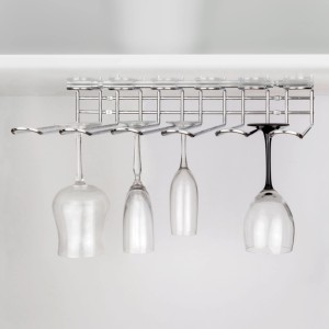 Emuca Glashalter Supra 1-Zeilig Länge 340 mm Stahl Verchromt
