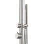 Euroshowers Gartendusche Pure Classic aus Edelstahl mit Handbrause, Detailansicht.