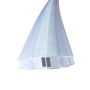 Transparente Bagnoxx Magnetdichtung für Dusche, 180 Grad, 2m, geeignet für 8mm Glas.