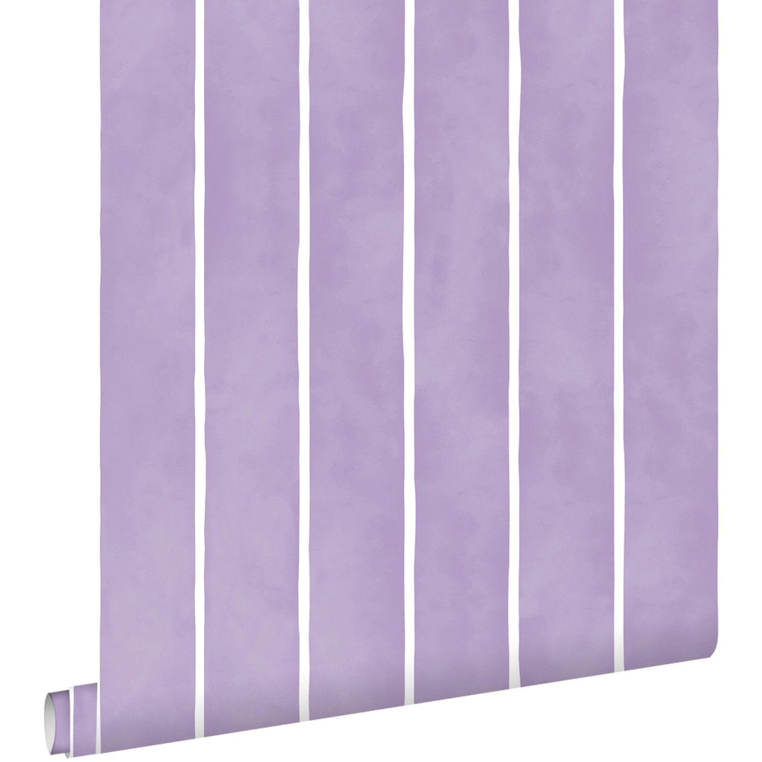 ESTAhome Tapete Streifenmuster Violett und Weiß 50 x 900 cm günstig online kaufen
