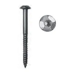 FeNau Sicherheitsschraube Edelstahl V2A 7x50 mm Mit Zierkopf AW 40 Und Verschlussstopfen