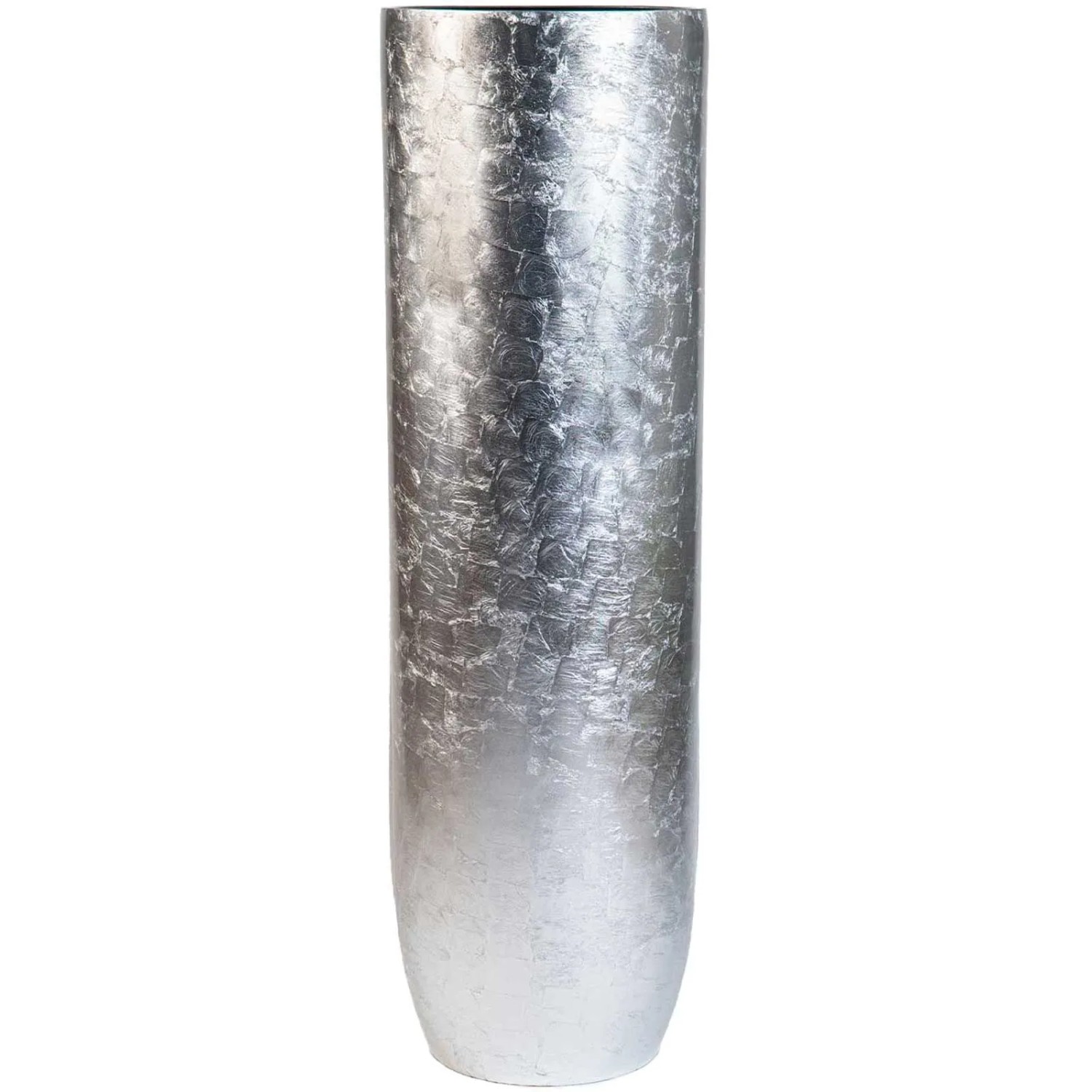 Vivanno Bodenvase Solerio 33 cm x 33 cm x 100 cm Blattsilber