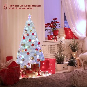 Costway Weihnachtsbaum Künstlich mit Beleuchtung Tannenbaum 120cm